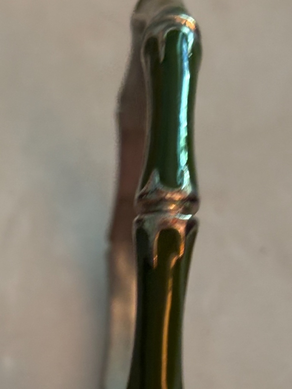 Green Enamel Bamboo Style Bangle